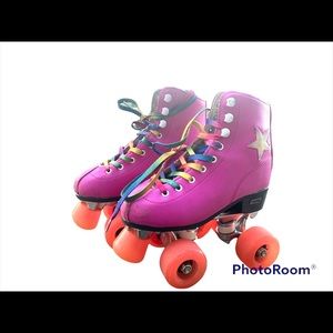 Kids crazy disco roller skates sz 1
